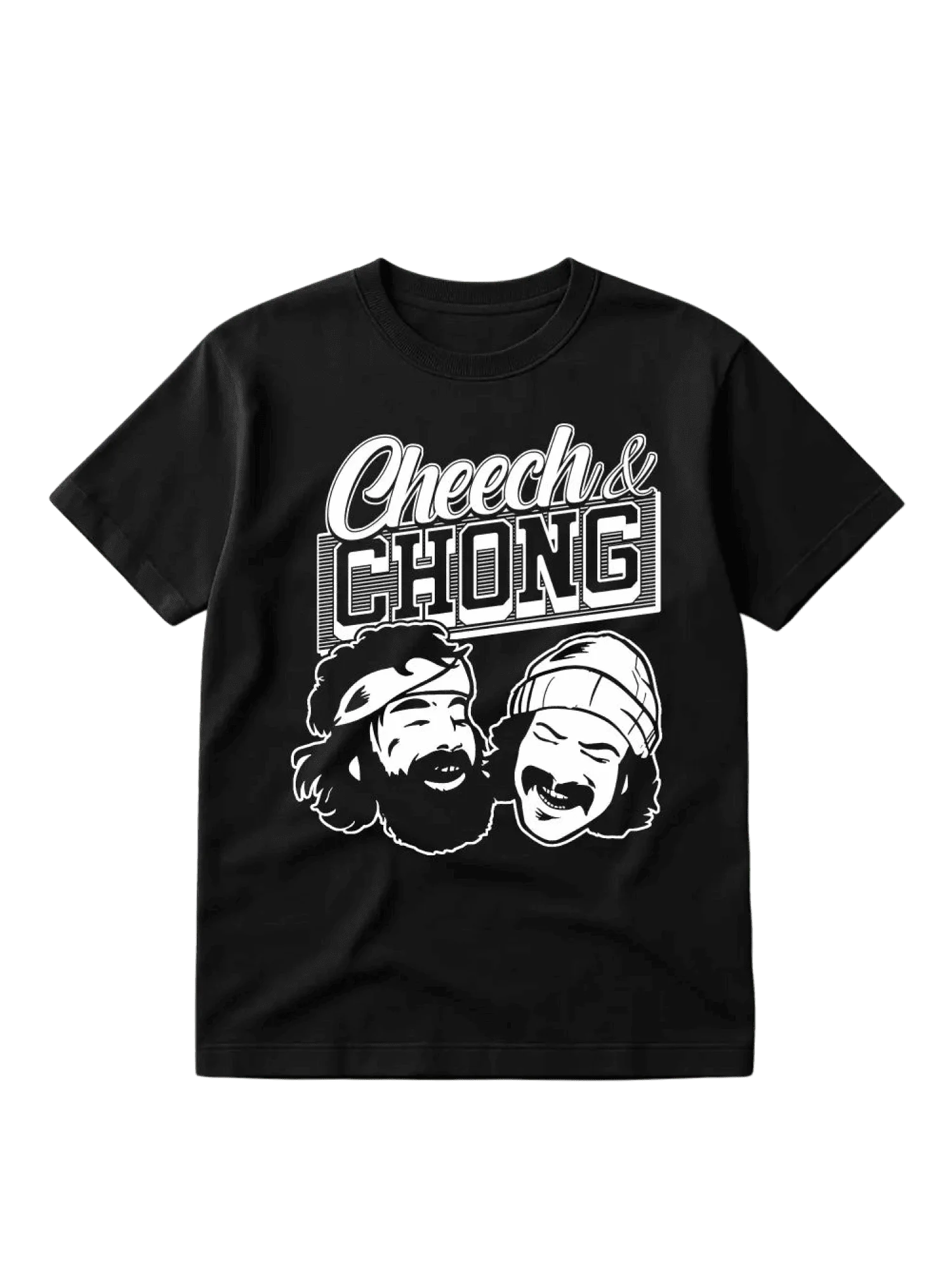 Faces Tee – White/Black